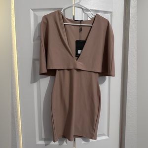 Missguided fitted cape dress! Brand new with tags. Size 6